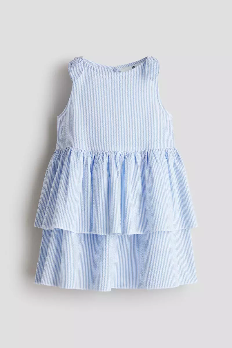 10% OFF Tiered seersucker dress