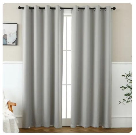 90% OFF MILVIDAS Full Shading Curtain Super Soundproof Heat Insulation Blackout Curtain Thickened Uv Protection With 8 Rings For Living Room Bedroom 140×160cm 140×220cm 140×255cm(HC0010-A) (WSP))