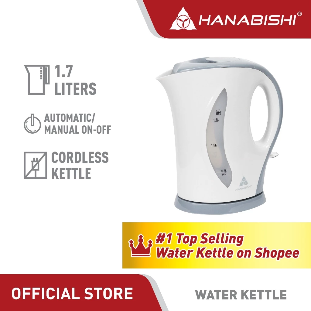 10% OFF Hanabishi Water Kettle 1.7L HWK317