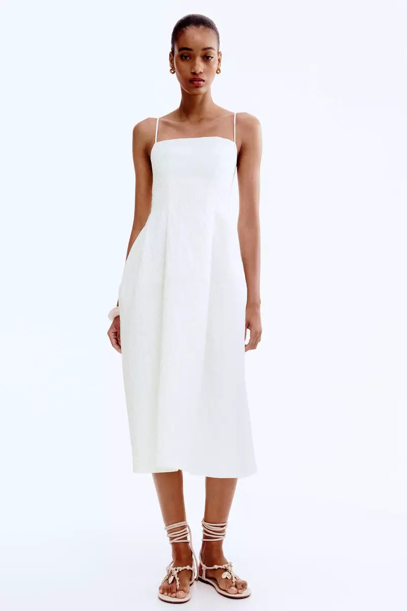60% OFF Jacquard-weave dress