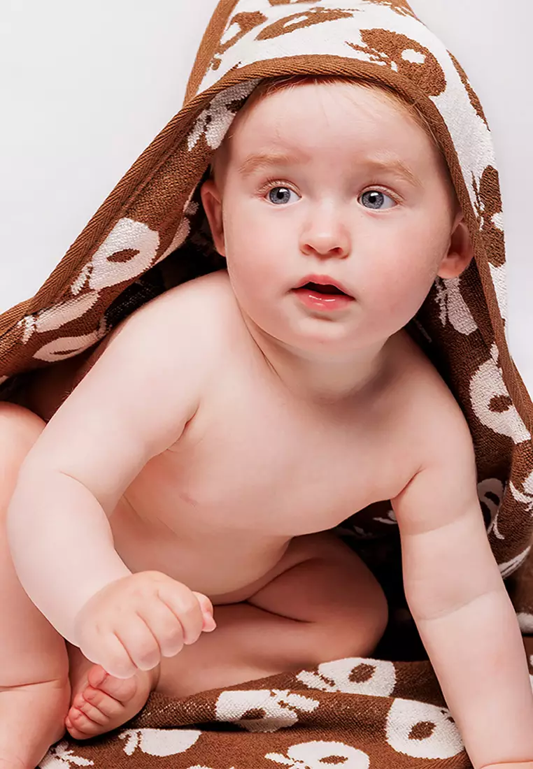 25% OFF Smafolk Baby towel with apples