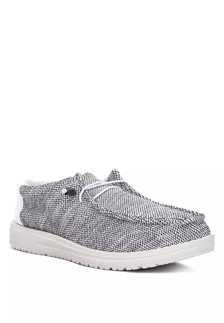 68% OFF London Rag Drawstring Men's Flatform Heel Shoes in Grey