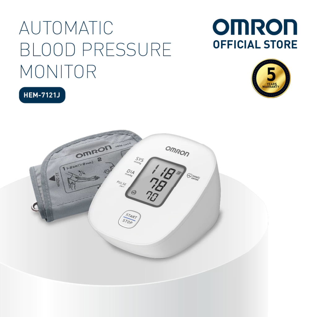 20% OFF Omron HEM-7121J Automatic Upper Arm Blood Pressure Monitor BP BPM Digital Battery Operated