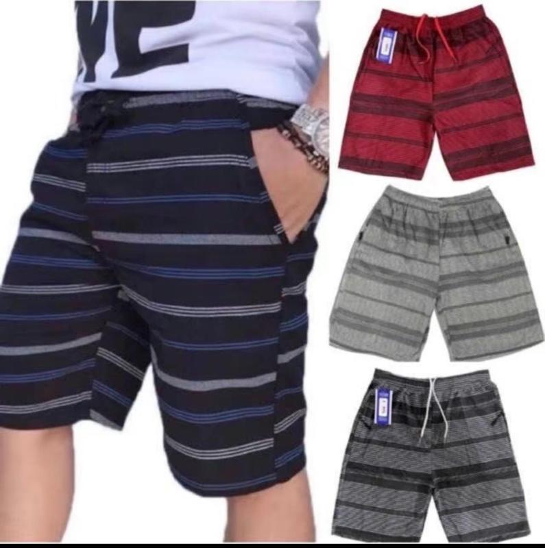 70% OFF【BUY 1 TAKE 1】Cod super sale Men’s Casual Sweat JOGGER SPORT SHORTS（Stripe) Menswear Striped Tropical