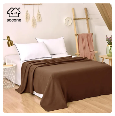 61% OFF [Buy More Save More]Socone Soft Blanket | 150x200cm Double Size | Cozy All-Season Bedding for Bed & Sofa