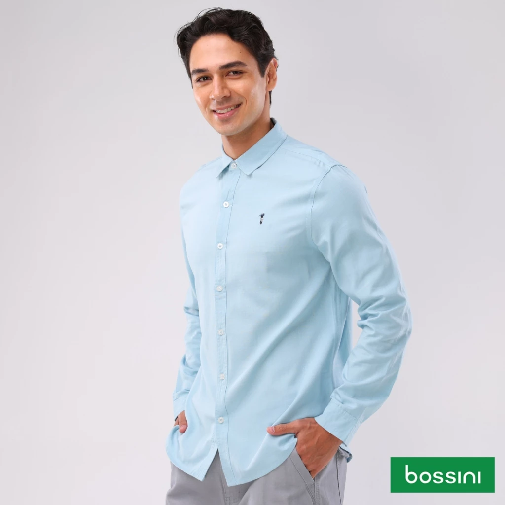 35% OFF Bossini Woven Polo Long Sleeves BMT05-0017 [long sleeve for men]