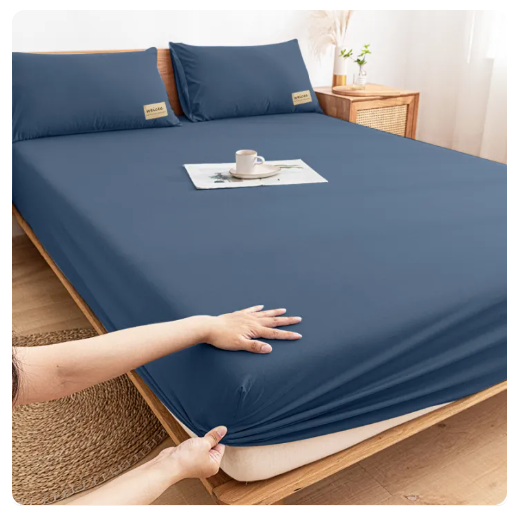 68% OFF 3 in 1 Plain Bedsheet No Lukot No Gusot Bedsheet Single/Double/Queen/King Size Bed Sheet Cover With Garter Bedsheet Set