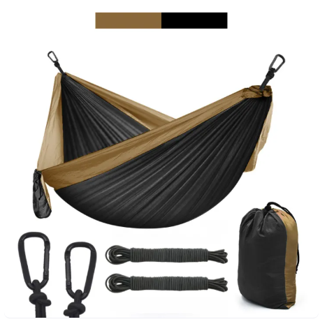 48% OFF Hammock With Rope Camping Hiking Hammock Duyan Double Outdoor Foldable Hammock Travel Hammock