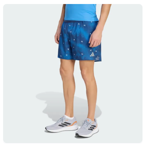 40% OFF adidas Running adi365 Running Essentials Brand Love Shorts Men Blue KD3958