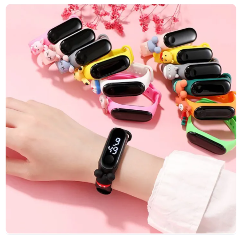 58% OFF LED Carton Waterproof Electronic Watch Children's Digital Watch Bracelet Watch Touch Electronic LED Watch for Kids