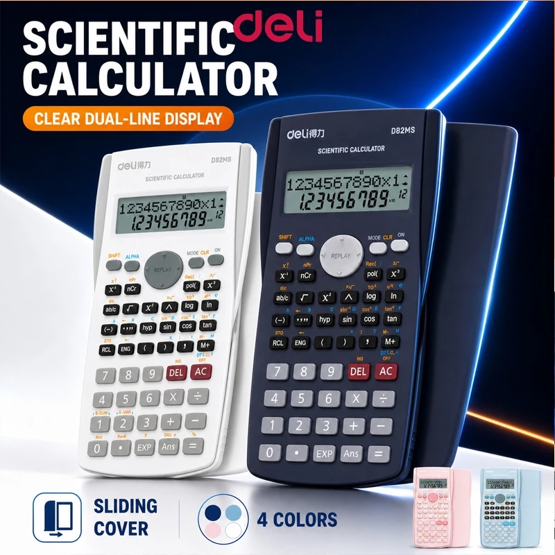 31% OFF Deli Scientific Calculator Function Plus Calculator Multifunction Engineering Science Calculator