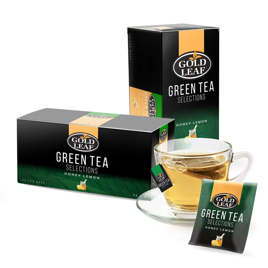 59% OFF Gold Leaf Green Tea Selections: Honey Lemon 24 Teabags ( Diet / Keto / Energy / De-stress / Focus )