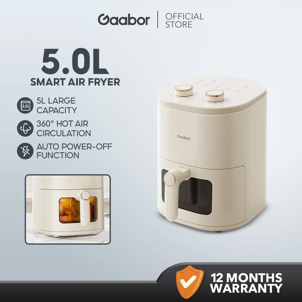 37% OFF Gaabor Air Fryer 5L White Multi-functional Household Oil Free Non-Stick Air Fryer AF-45M01A