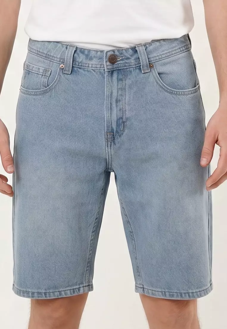 62% OFF Denim Shorts Non-stretch