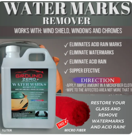 76% OFF Ground Zero Water marks remover(acid rain remover)1L glass care water marks acid rain remover remover for car body paint