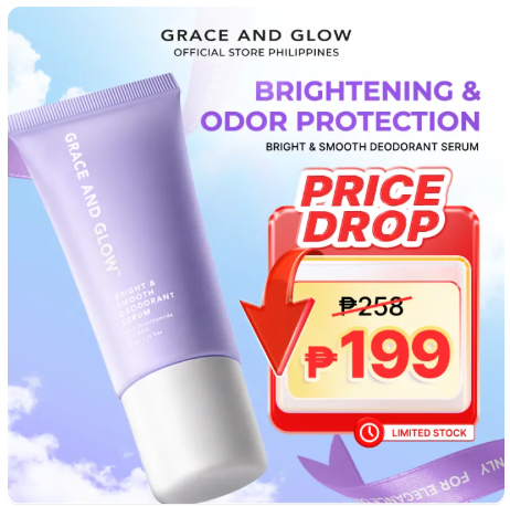 48% OFF Grace and Glow Bright & Smooth Deodorant Roll On Serum 50 ml - Underarm Whitening Armpit with Niacinamide Deo