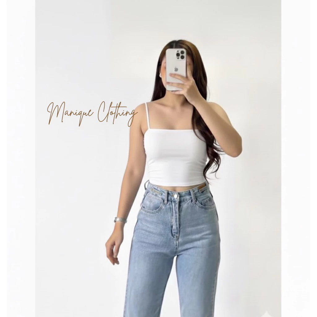 40% OFF Strappy Bandue String Crop Top Womenswear Breathable Casual Plain Crop Top