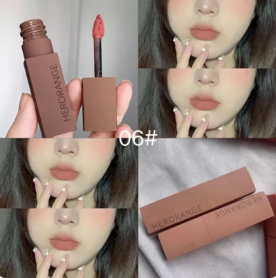65% OFF Original HERORANGE Lip Gloss Lipstick Matte Waterproof Long Lasting VE Moisturising 6 Colors lip tattoo tint