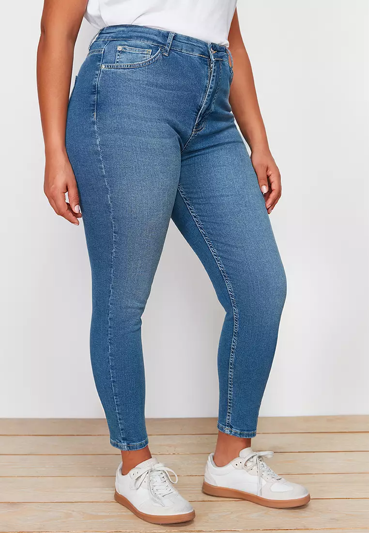 85% OFF Trendyol Super High Waist Skinny Jeans
