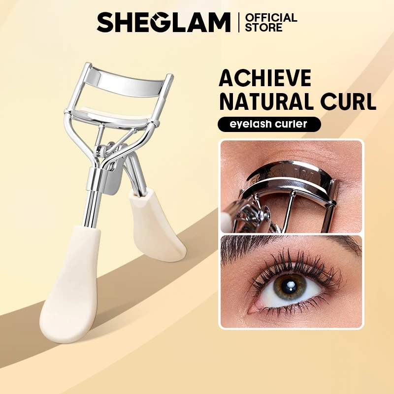 76% OFF SHEGLAM Made For Me Eyelash Curler Soft Pad Premium Spring Eye Shaped No Pinching Curl Beauty Makeup Tool