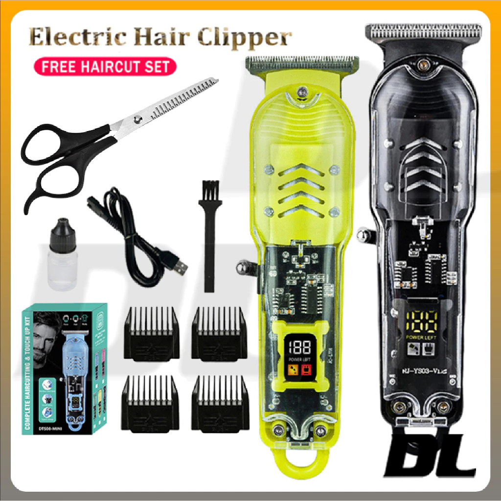 81% OFF Professional Electric Hair Clippers Rechargeable Razor Trimmer Adjustable Free Haircut Set For Men