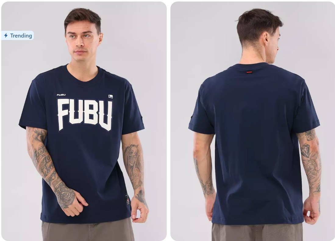 -51% OFF FUBU BOYS round neck regular fit blue