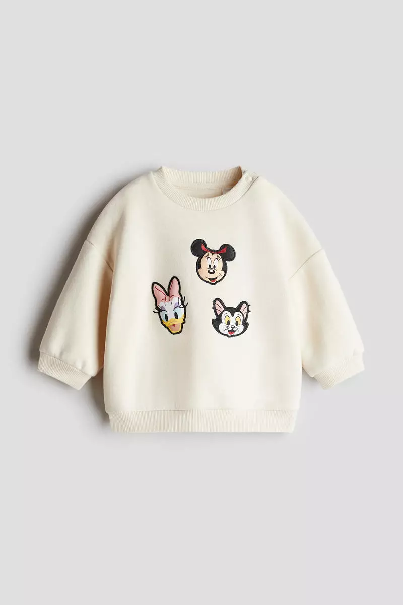 50% OFF H&M Printed brushed-inside sweatshirt