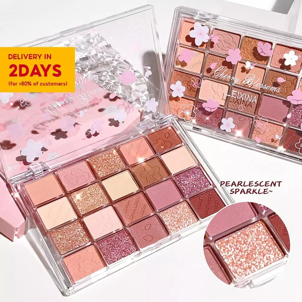 38% OFF 20 Color Eyeshadow Palette Sequins Glitter Pearlescent Matte ins Makeup Palette, For Christmas Gift