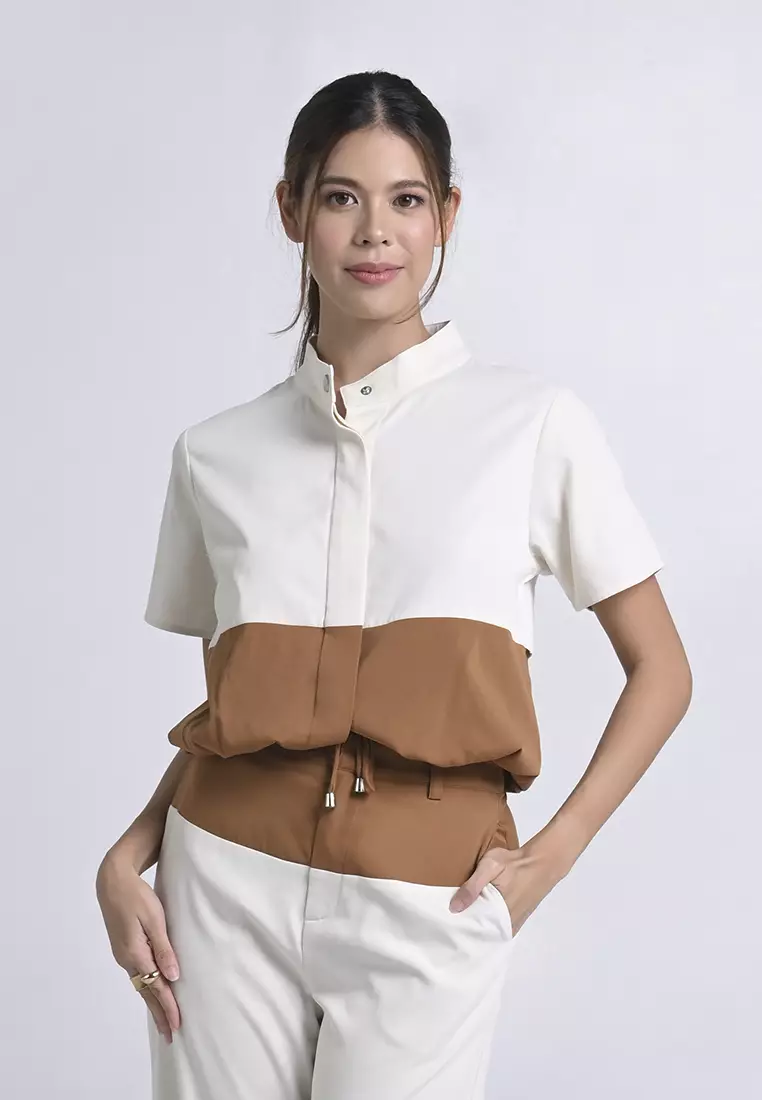 30% OFF Plains & Prints Archetype Travel Hansen Short Sleeve Top