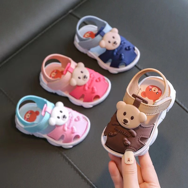 58% OFF Summer explosion soft bottom baby toddler shoes small Baotou non-slip comfortable baby sandals