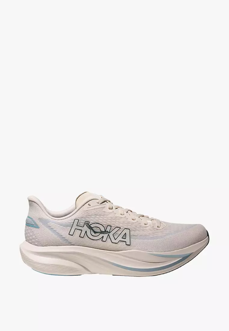 30% OFF HOKA Mach 7 Wide Men's Running - Alabaster/Soaring Blue