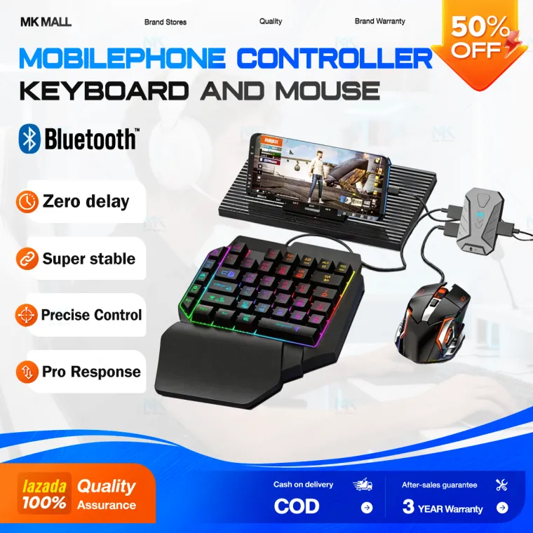 75% OFF EXPOSE Mobile Controller Keyboard and Mouse Set PUBG Game Controller for PC Bluetooth Converter for phone