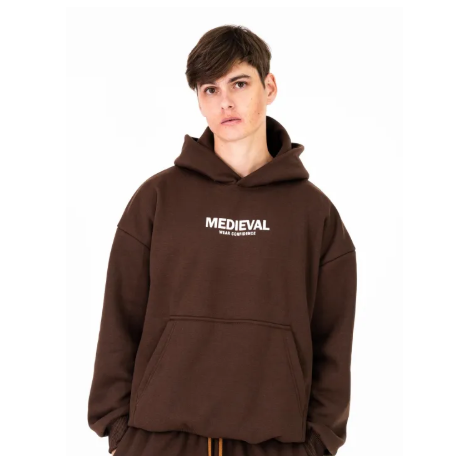 15% OFF Medievalmnl 400gsm heavyweight fabric cotton fleece Oversize Menswear Black Pullover Tops Sweaters Fashion Grey Small