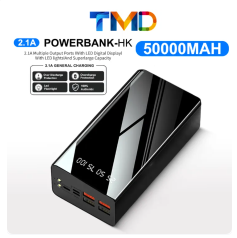55% OFF TMD Powerbank heavy duty original HK 10000mAh 30000mah/50000mah 800000mah 4 Outputs and 3 inputs Power Bank