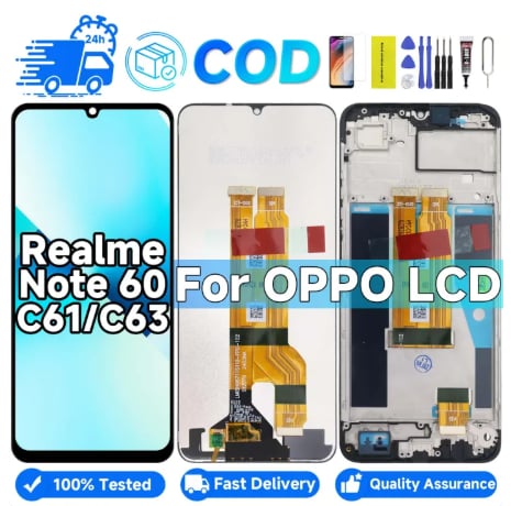 48% OFF LCD for Realme Note 60 / C61 / C63 Original LCD Display RMX3933 RMX3939 RMX3930 Touch Screen Digitizer Assembly Replacement