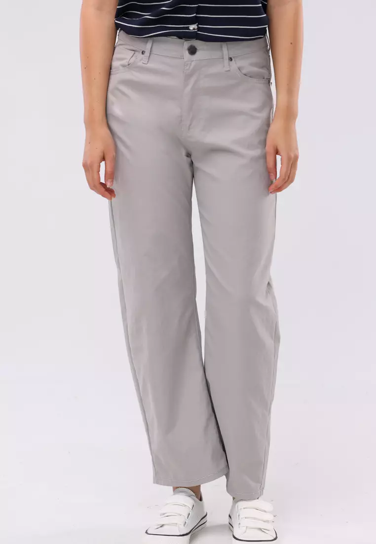67% OFF Colored Wide Leg Long Pants High Waist