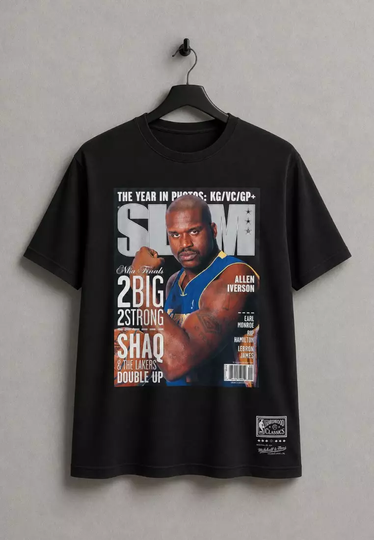 41% OFF Mitchell & Ness Slam Tee Shaquille O'Neal Los Angeles Lakers T-Shirt [6Q3]