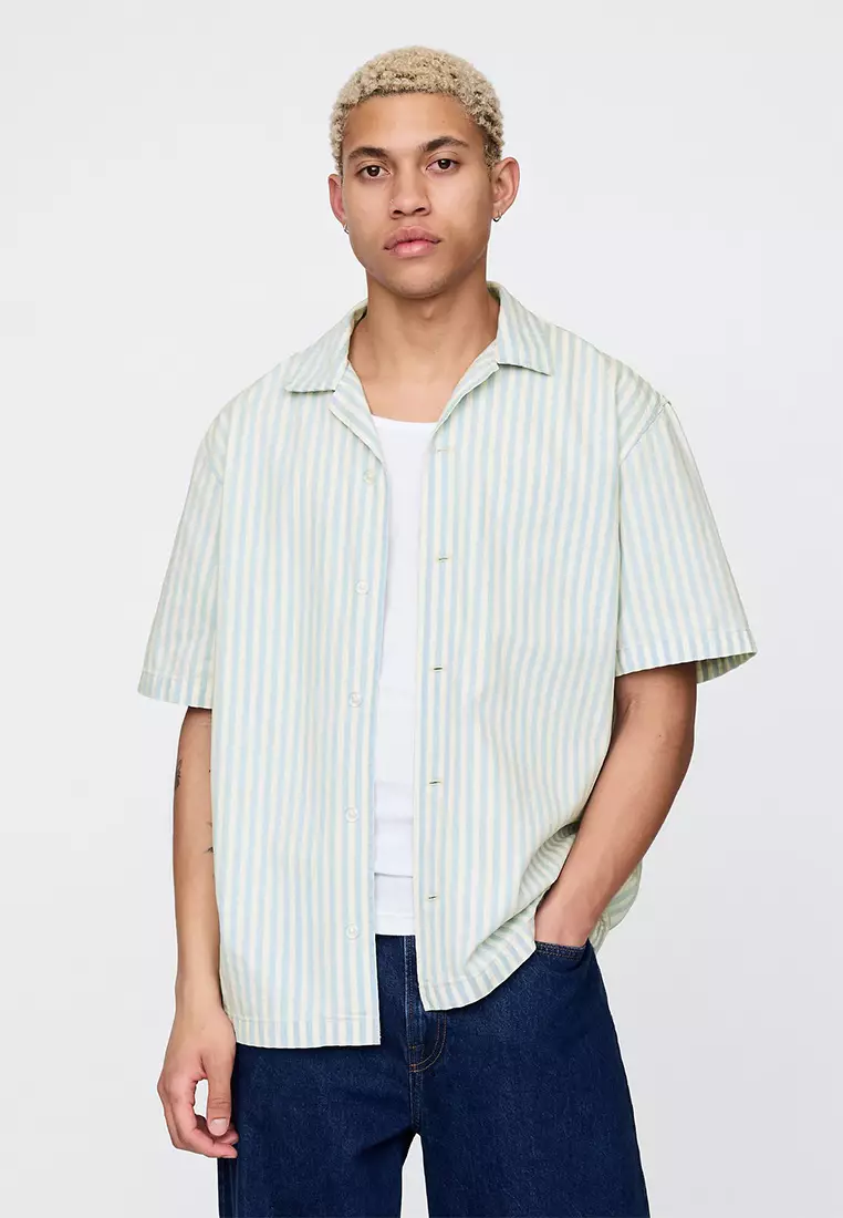 57% OFF Denim Stripe Shirt