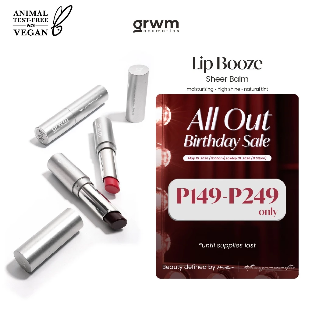 29% OFF GRWM Cosmetics Lip Booze - Tinted Sheer Balm