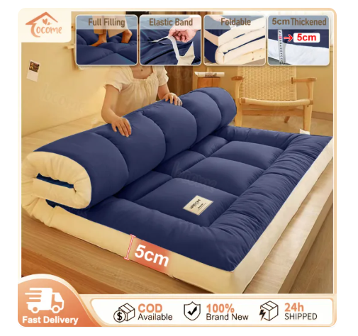 62% OFF Bestseller Foldable Mattress Foam Size Single Double Queen King Full Filling 10cm Thickness Crawling Mat Home/Dormitory/Student Mattress Tatami