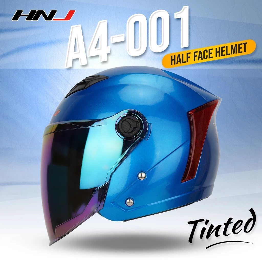 48% OFF HNJ A4-001Tinted Visor Helmet half face for motorcycle
