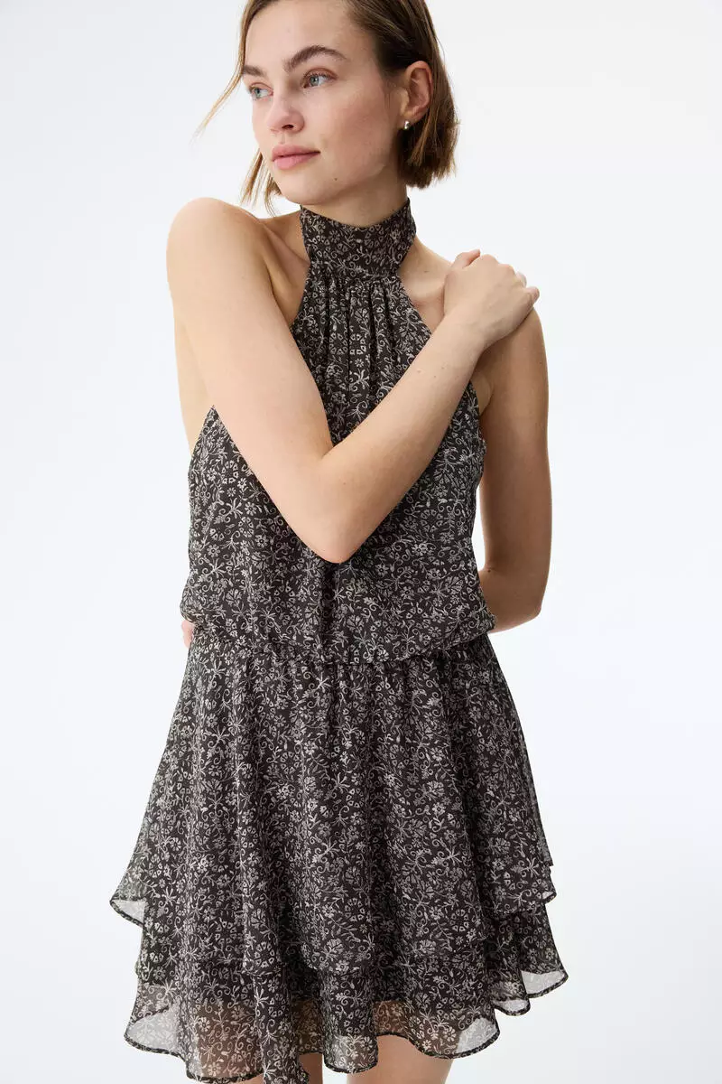 60% OFF Chiffon halterneck dress
