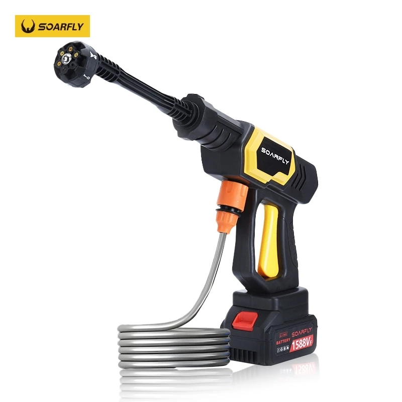 31% OFF SOARFLY Water Jet Cordless 6 In 1 High Pressure Washer Portable Outdoor Water Spray Gun 688VF