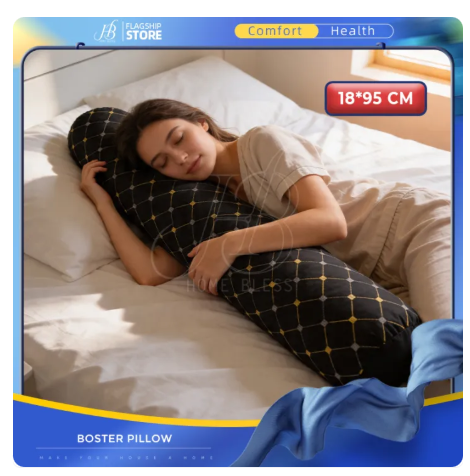57% OFF Premium Bolster Pillow – Hotel Quality | Soft & Supportive (18×95cm)