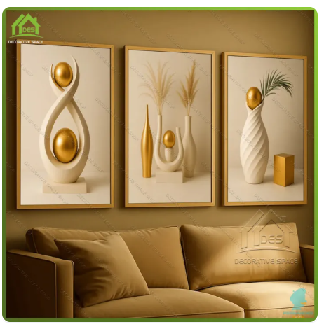 55% OFF 3pcs Modern Floral Wall Art Decor Nordic Aesthetic Flower for Living Room Minimalist Home Decoration