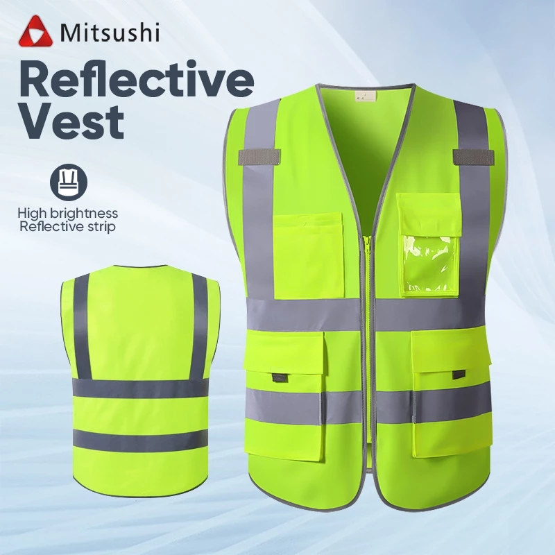 55% OFF Mitsushi Reflective Safety Vest High Visibility Motorcycle Safety Fluorescent Signal For Police Use