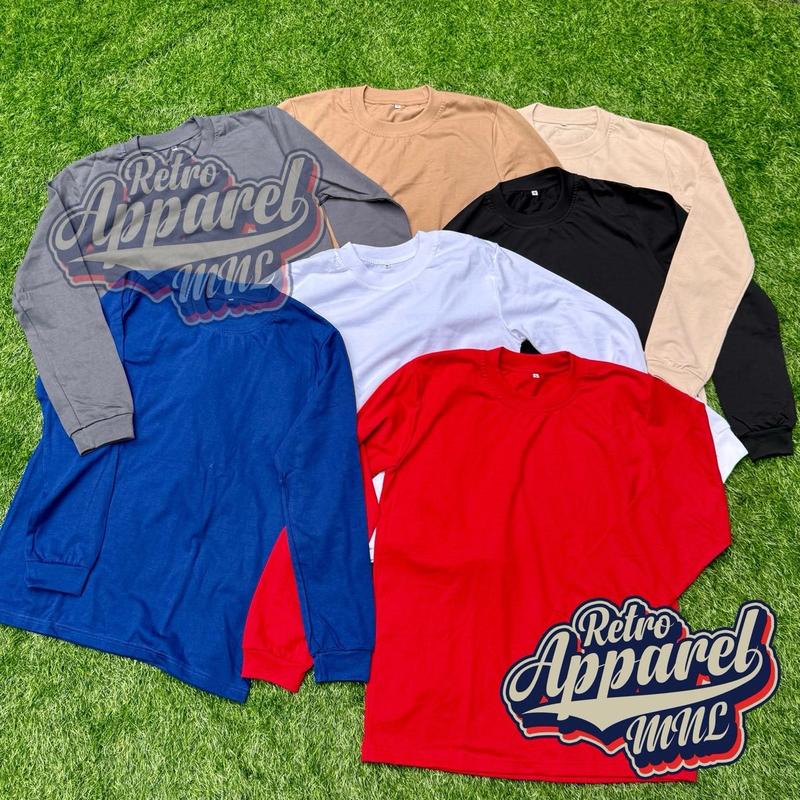 20% OFF RETRO Pro Club Inspired Long Sleeves Crewneck Cotton Top Fabric Menswear