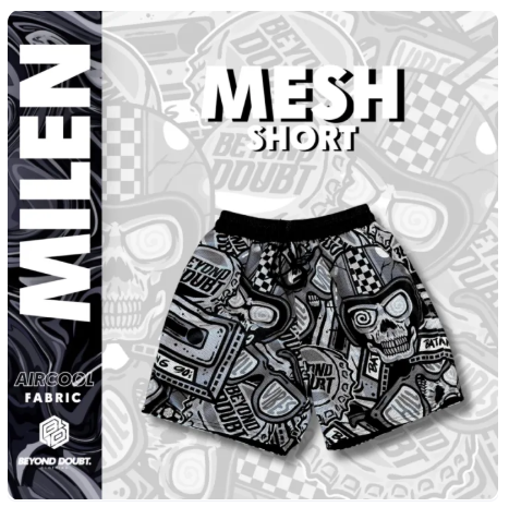 37% OFF MESH SHORT - "MILEN” Design AIRCOOL Fabric - BEYOND DOUBT CLOTHING