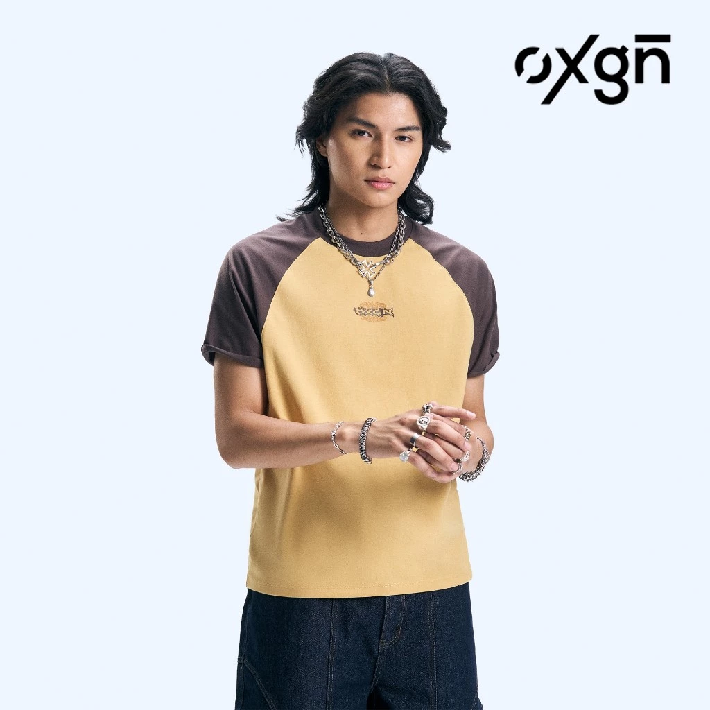 56% OFF OXGN Heat Wave Raglan Graphic Slim T-Shirt For Men