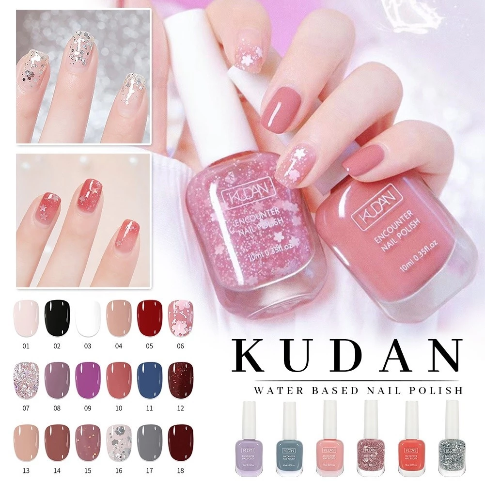 27% OFF KUDAN 40 Colors Nail Polish No-bake Long Lasting Water-based Tearable Quick Dry 10ml Semi-permanent  4.8  373 ratings 2K+ Sold